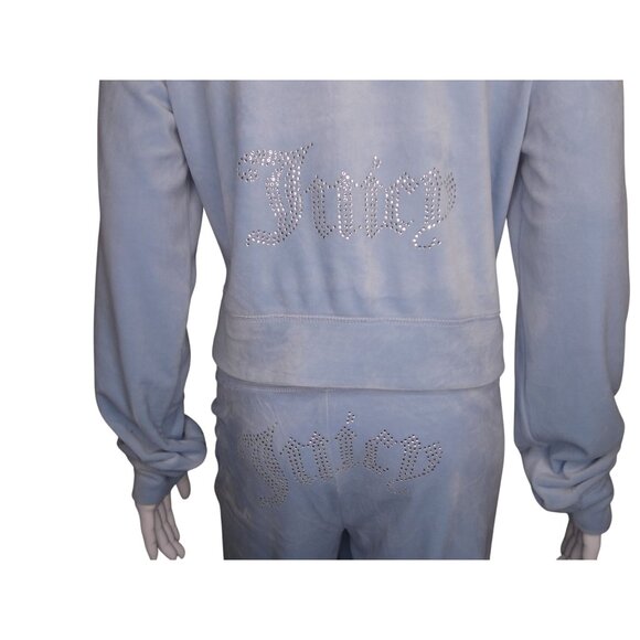 Juicy Couture Women's OG Big Bling Velour Hoodie‎ Size L - Picture 7 of 11